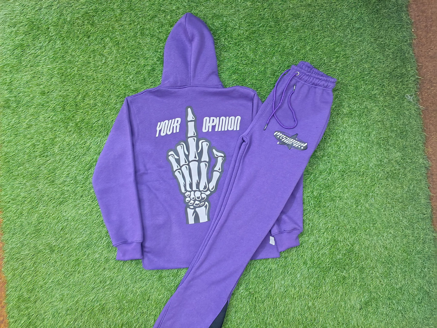 Purple and Black "F*uck Your Opinion" Set