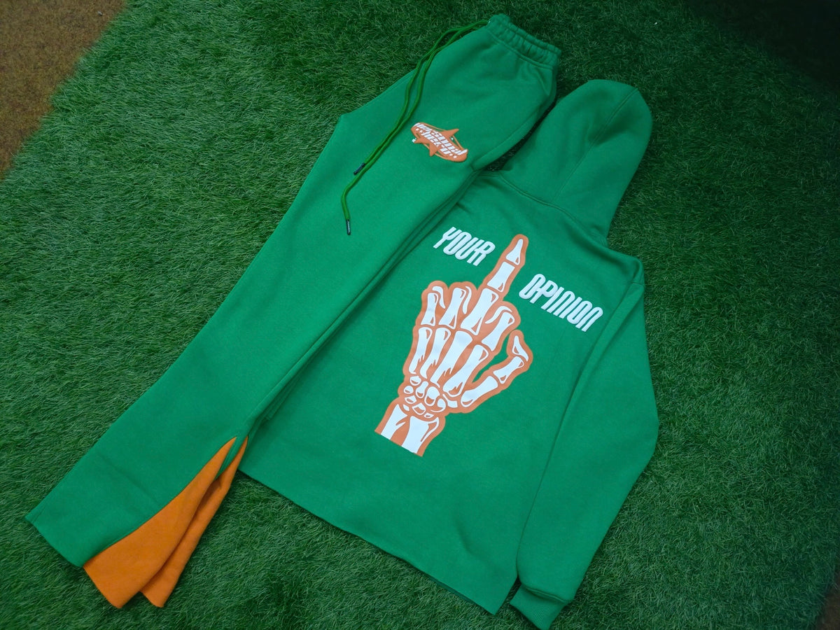 Orange and Green "Fuck Your Opinion" Set