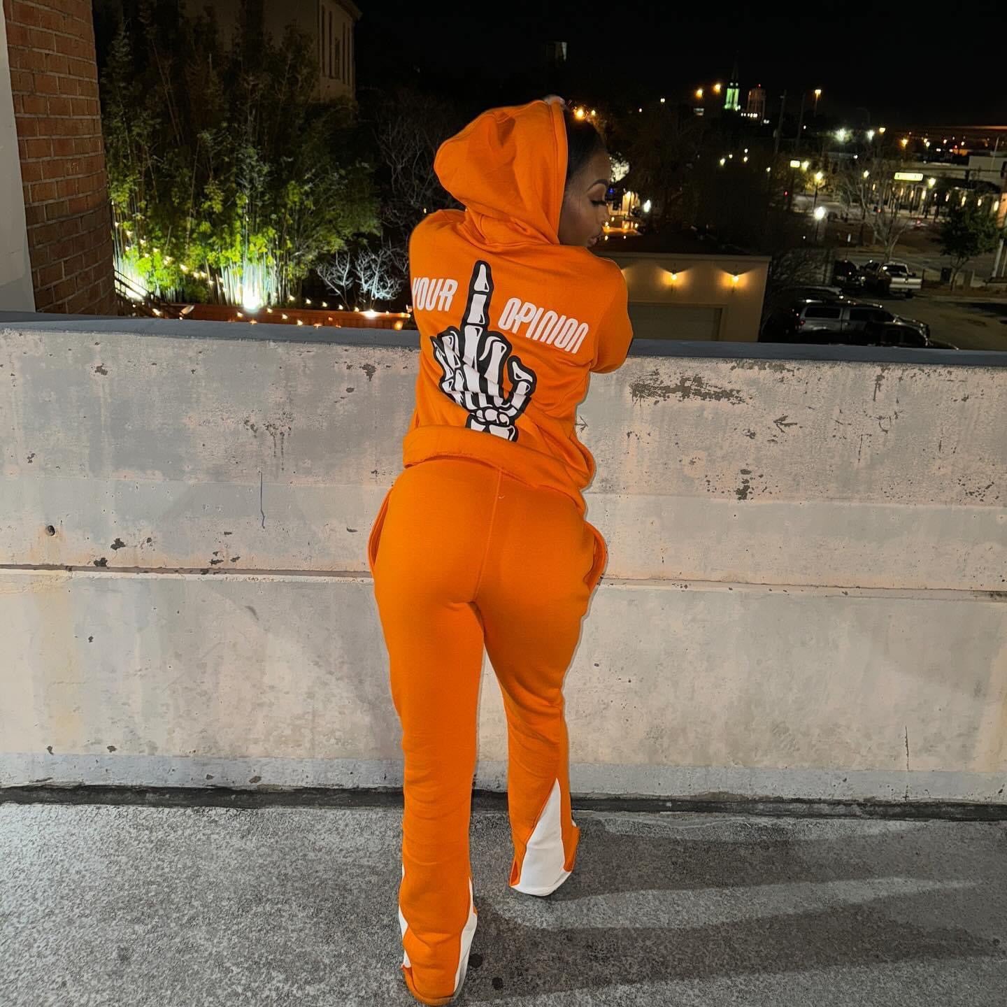 Orange "🖕🏾 Your Opinion" Set