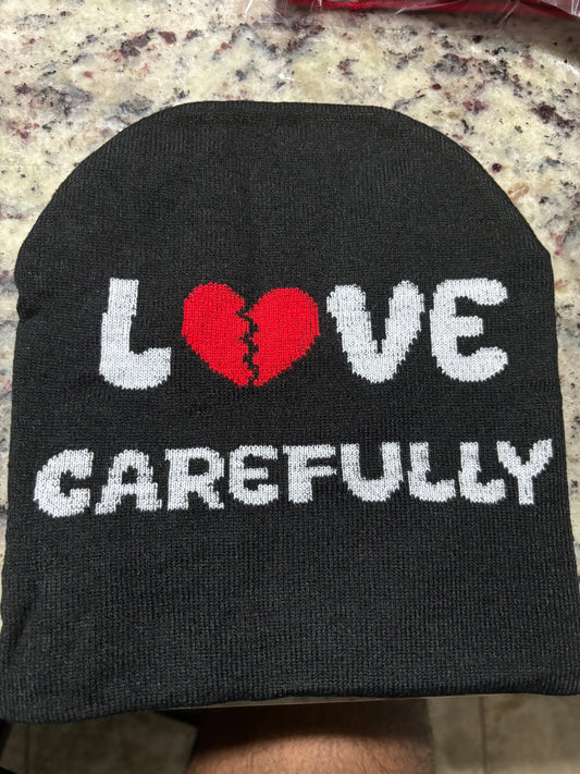 "Love Carfully" Beanies