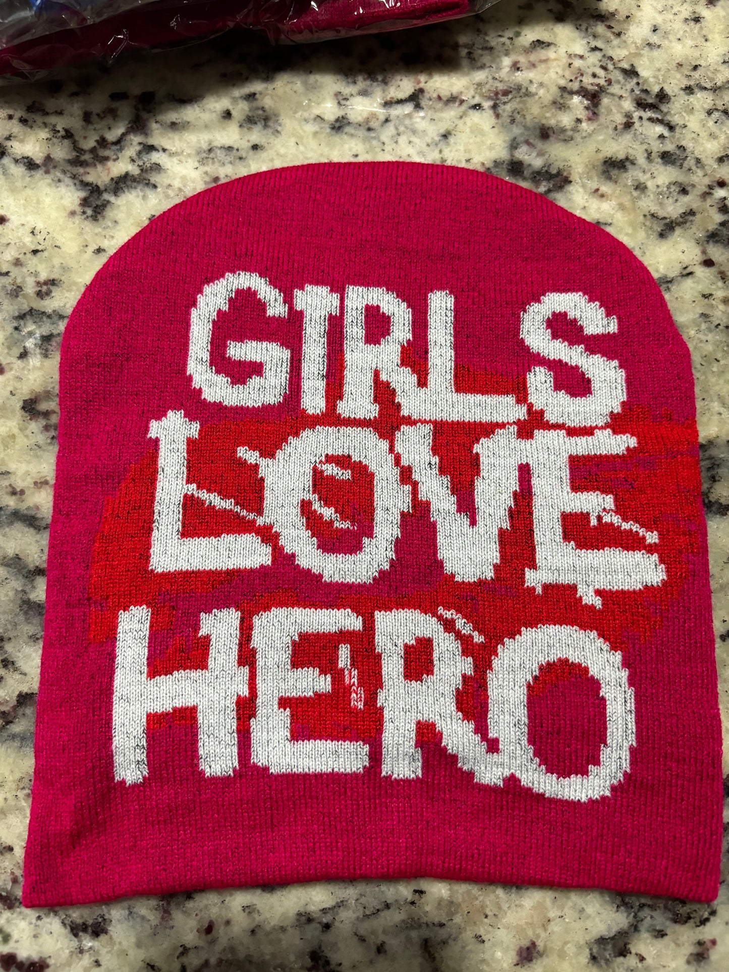 "Girls Love Hero" Beanies