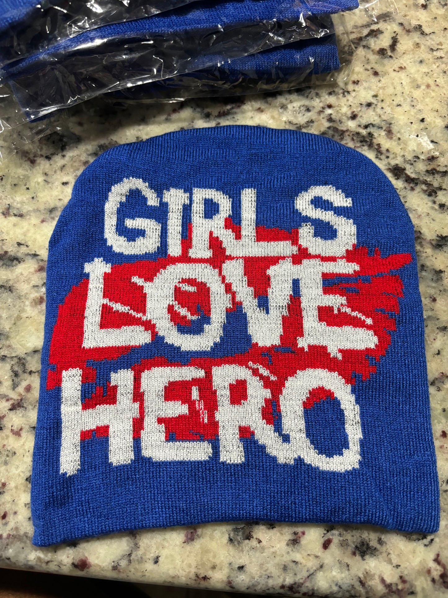 "Girls Love Hero" Beanies