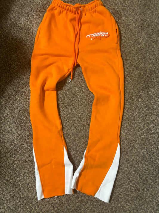 Orange "Personal Hero" Flared Pants